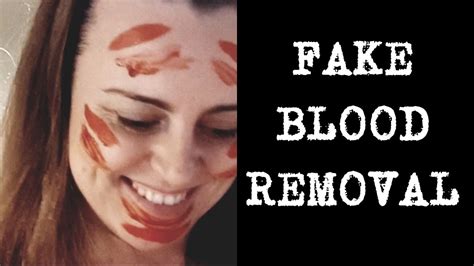 how to remove fake blood from shoes|how to remove fake blood.